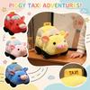 Plush Toy Soft Stuffed Animal Car Design with Taxi Sign 30cm Size Lightweight 0 37kg Suitable for Children and Collectors