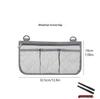 Universal Reflective Wheelchair Armrest & Stroller Storage Bag with Velcro Strap