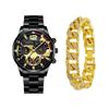 Watch Calendar Steel Strap Watch Men'S Large Dial Quartz Watch Men'S Suit