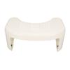 Toilet Stool Foldable Curve U Design Antislip Portable Easy Storage Poop Stool for Batchroom White