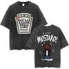 T-shirt Vintage Lavate Kendrick Lamar & SZA Grand National Tour 2026 They Not Like Us Grafica T-shirt Uomo Hip Hop T-shirt Y2K