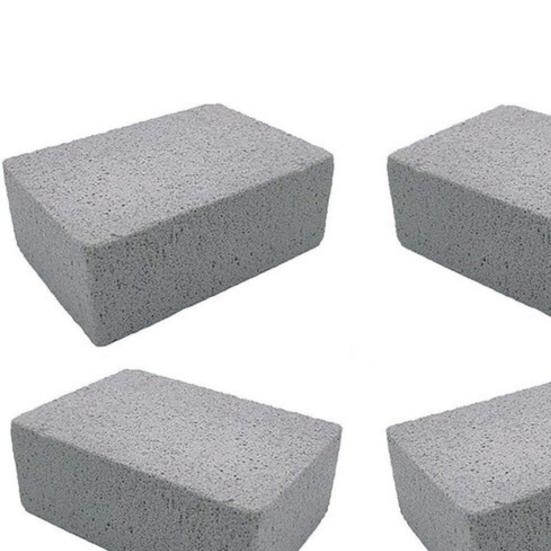 2 Stück Grillstein Breite Anwendung Effektiv Glaspulver Universell Ausgezeichnete Reibung