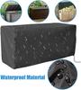 Large Deck Box Cover Waterproof Heavy-duty Courtyard Footstool Covering All Weather Outdoor Suitable for Keter Suncast Lifetime