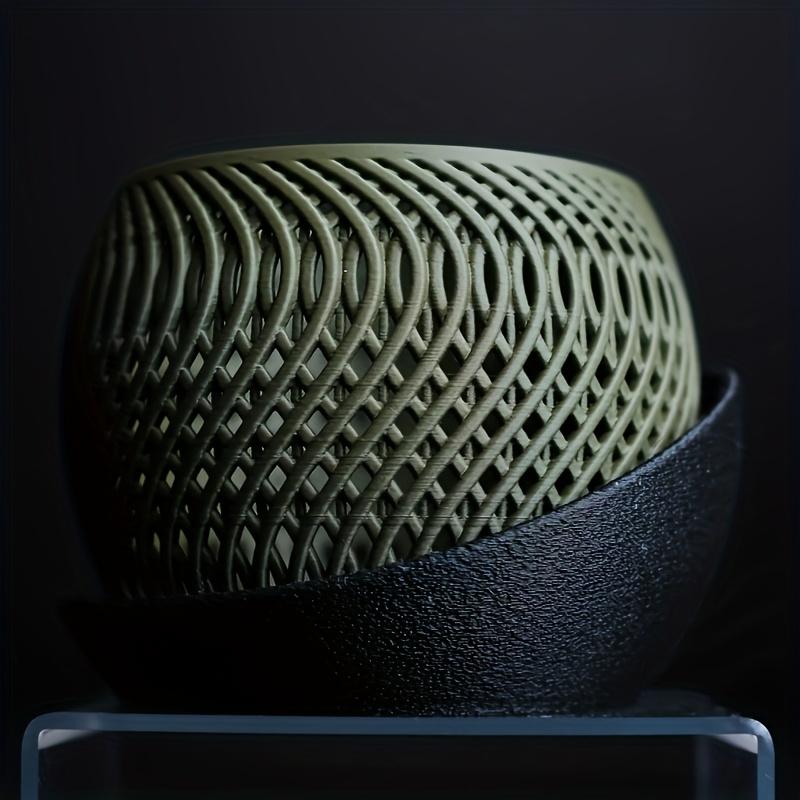 

Orchid Planter - Contemporary Style, Woven Texture with Air Circulation Tray, Ideal for Indoor & Outdoor Home Decor, Minimalist