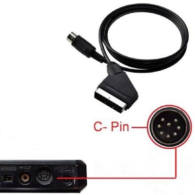 RGB AV Cable Lead Scart Cord C-Pin For Sega Mega Drive 1 Master System Console