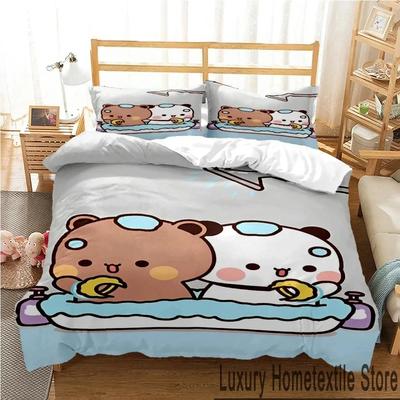 3D Print Bubu Dudu Cartoon Bear Panda Bedding Set Twin Queen King Size Duvet Cover Sety Pillowcase Bed For Boys And Girls