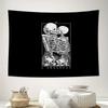 Gothic Tapestry Wall Hanging Dark Academia Decor Halloween Aesthetic Skull Art Romantic Gothic Spooky Home Decor Bedroom Wall Ar