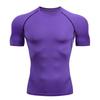 Men's Quick-Dry Elastic Sports T-Shirt - Breathable Ice Silk Short Sleeve Fitness Wear