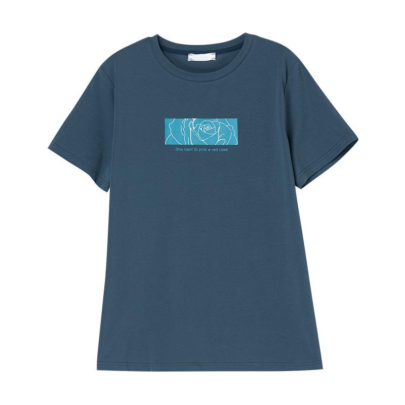 Women's Plus Size Casual Cotton Round Neck T-Shirt - Summer Short Sleeve Loose Fit for Middle-Aged Moms