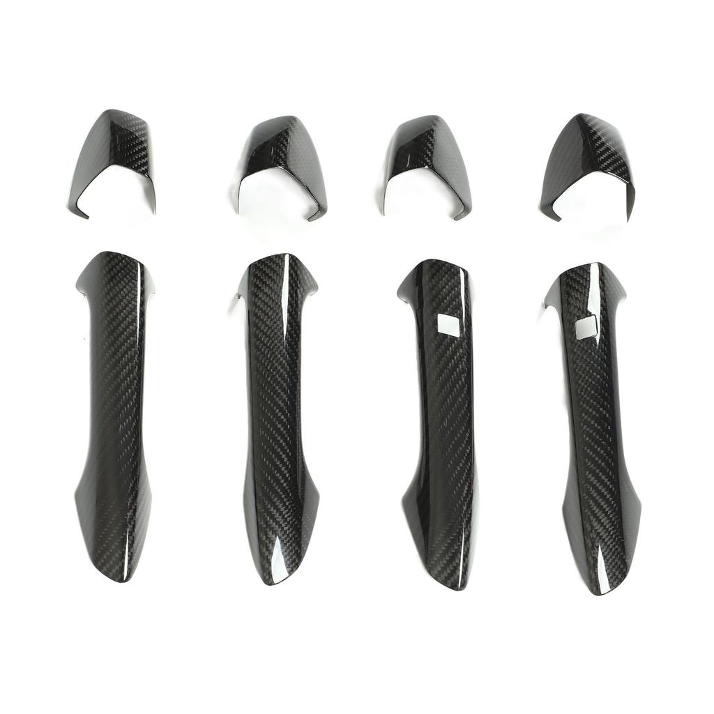 Zewnętrzna osłona klamki drzwiowej z prawdziwego włókna węglowego, zamiennik dla Mercedesa?Benz W204 W212 W218 W207