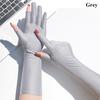 Summer Spring Thin Mid-long Sunscreen Gloves Driving Gloves Anti UV Etiquette Gloves