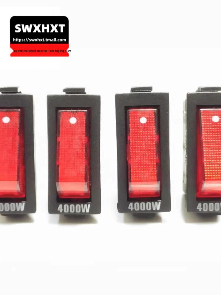 2100W Multifunction Electric Cooker Switch with Light - Hot Pot & Frying Pan KCD3 Rocker Button