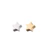 Stainless Steel Star Bead Pendant: 7.7x8mm Mirror-Finish for DIY Jewelry