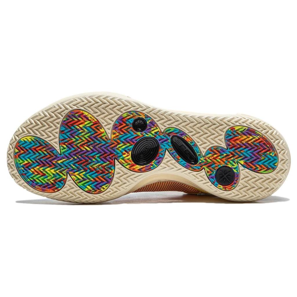 Li Ning All City 11 Pohodlné Vysoce Pružné Tlumení Nárazů Protiskluzové Nízké Basketbalové Boty Pánské tenisky Modrá Žlutá ABAT031-7