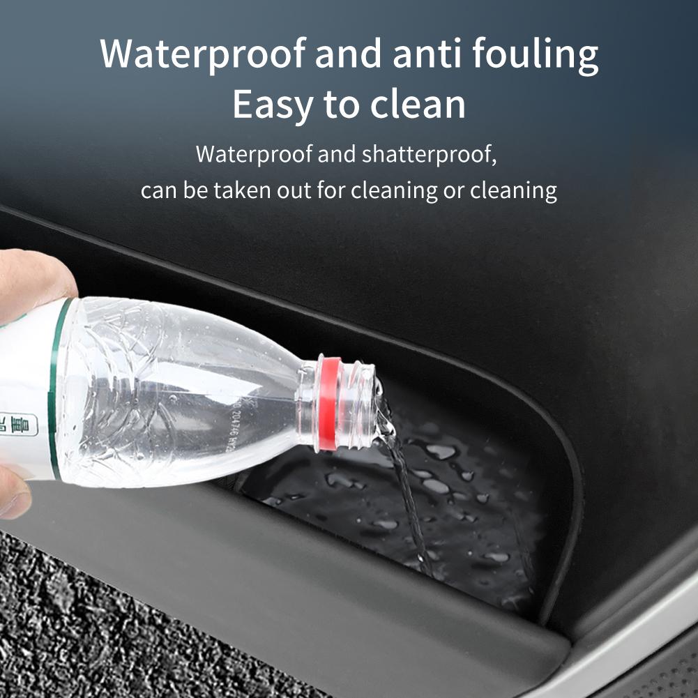 For Xpeng G9 2025 2025 Car Door Side Storage Box Car Interior Accessories TPE Front Rear Door Handle Organizer Tidying Tray