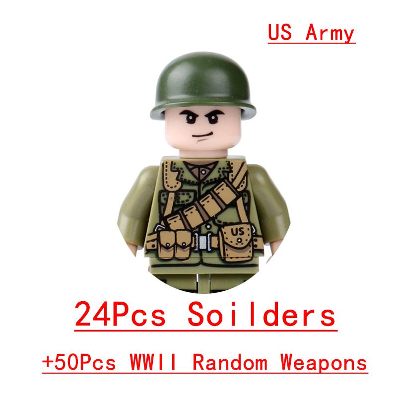 Non-Toxic Wwii Military North African Campaign Wheeled Armored Vehicle Tank Cannon Soldier Figures Building Blocks Weapon Truck Army Toy