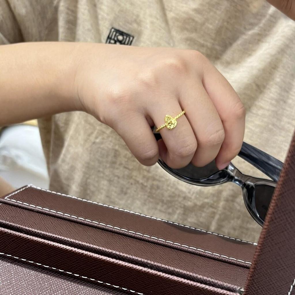 Xiaohongshu Exquisite Crushed Ice Binghulu Luxury Ring for Men & Women