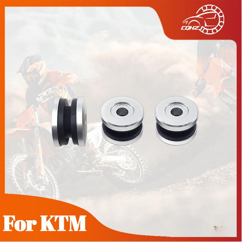 CQHZJ For KTM Motorcycle Exhaust Hanger Bushing Suspension Cushion Kit SXF XCF 250 350 450 RC4 2019-2023 Vibration Dampening Pad 3 Pcs
