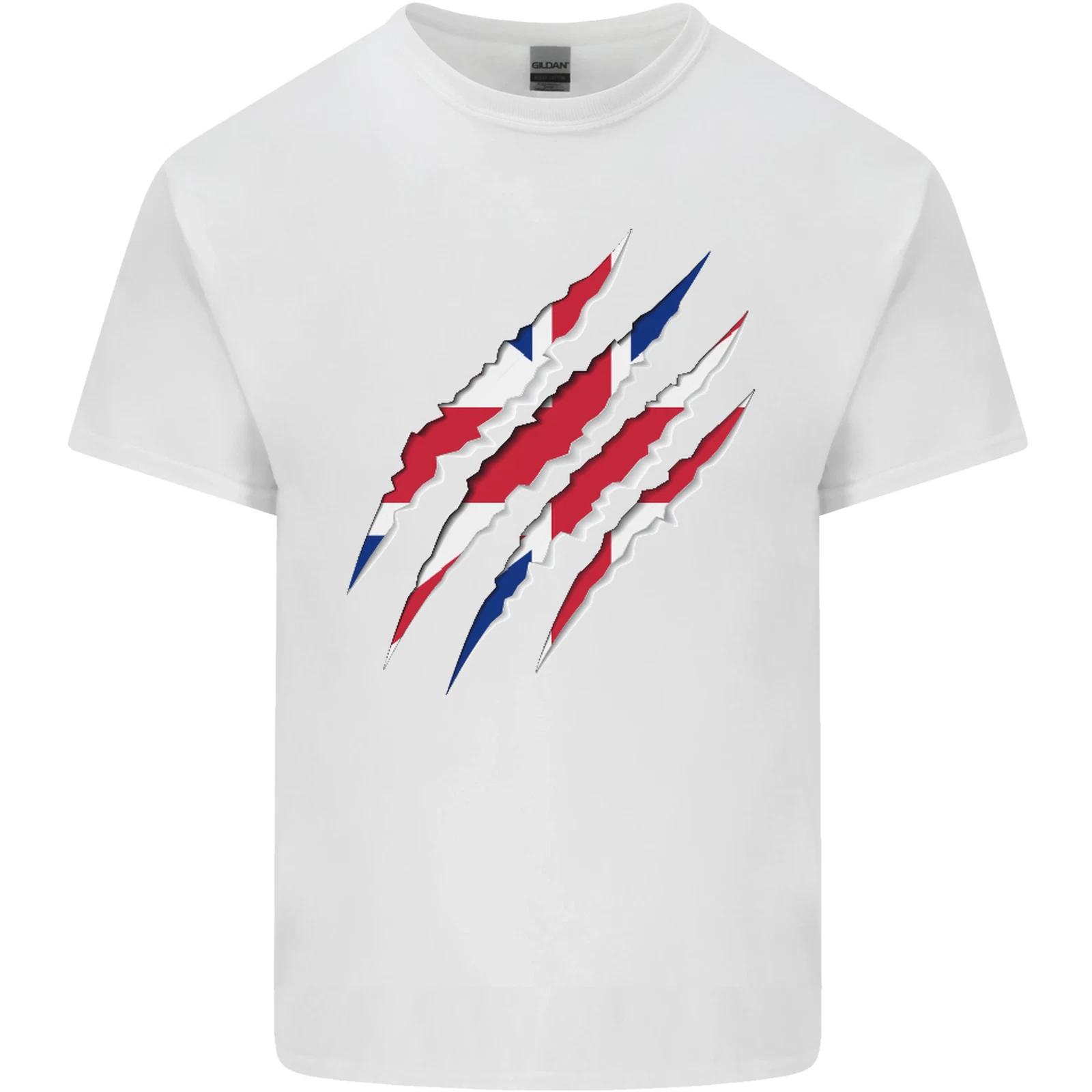 Gym The Union Jack Flag Claw Effect UK Kids T-Shirt Childrens L