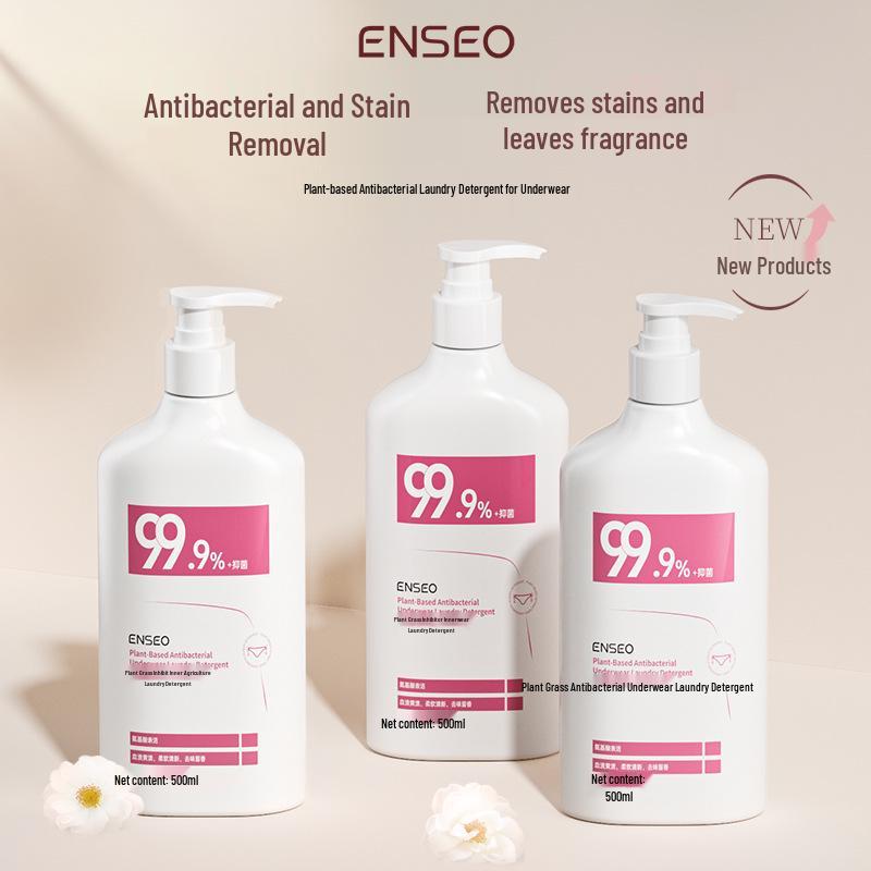 Dames Anti-bacterieel Wasmiddel, 500 ml – Vlekverwijderaar op Plantaardige Basis met Langdurige Geur voor Ondergoed