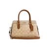 Darcie Coated Canvas Leather Shoulder Bag , Crossbody Bag , Handbag Medium Women's Khaki (Unisex) Handbags CS553 IMWQ4
