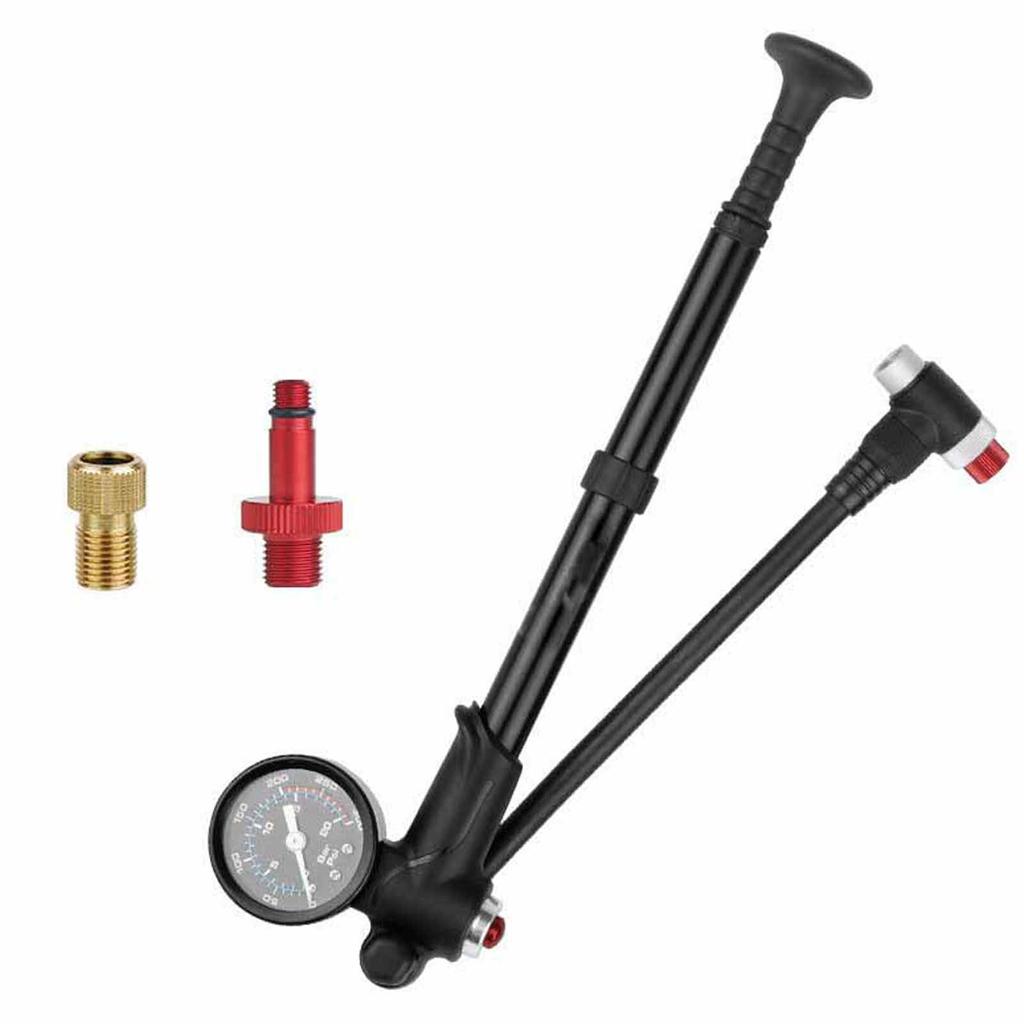 S manometrem - Vysoce přesné plnění - Nástroj pro huštění pneumatik jízdních kol