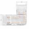 8pcs 5mm LED Strip Light Connectors 2 Pin L Shaped Connectors  Right Angle Connection