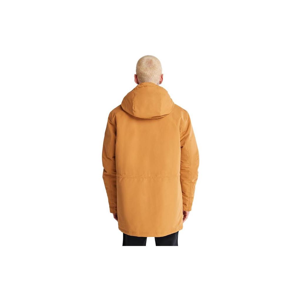 Timberland Solid Color Outdoor Casual Warm Hooded Cotton Jacket Men Jackets Wheat A4392-P47