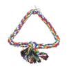 Bird Swing Toy Triangular Colorful Climbing Playing Rope Parrots Perch Stand for Cockatiels Parakeets 23cm