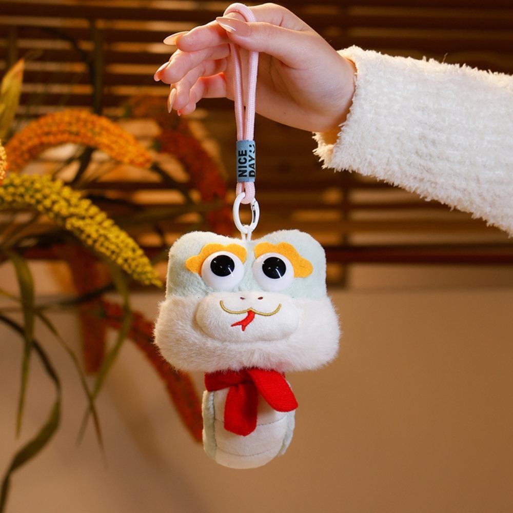 Multi Purpose Mascot Snake Keychain Comfortable Key Pendant Doll Snake Plush Doll  2025 New Year