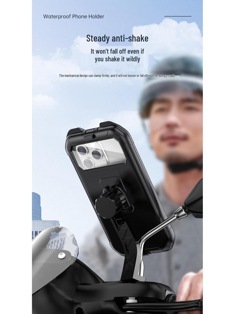 Universal Waterproof Bicycle & Scooter Phone Holder - 360° Adjustable Outdoor Navigation Mount