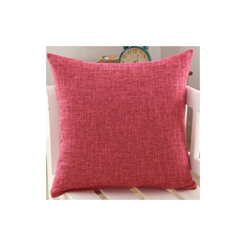 Luxurious Plain Solid Color Throw Pillow Case For Home Decor Linen Cotton Cushion Cover