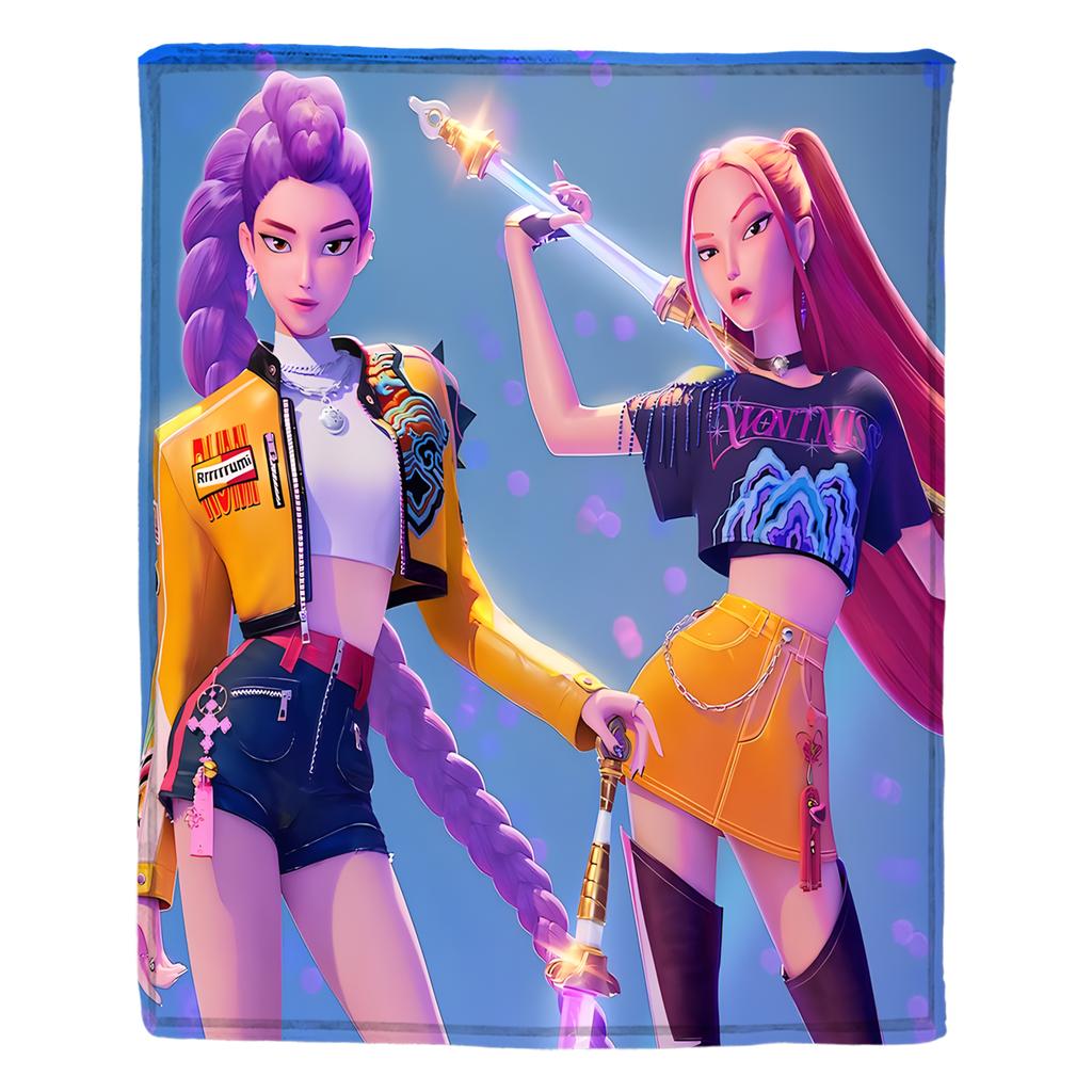 Flannel Digital Printed Blanket Conditioning Blanket Sofa Blanket Girl Gift