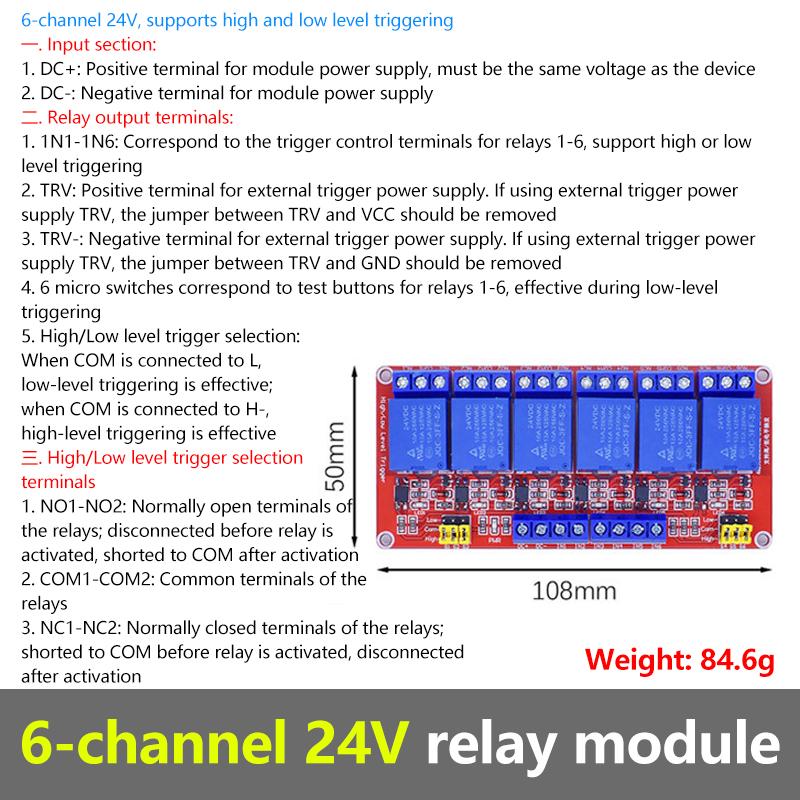 1 1 1 6 8 Channel Relay Module 1V 11V 11V Optocoupler Isolation Relay Board For Arduino