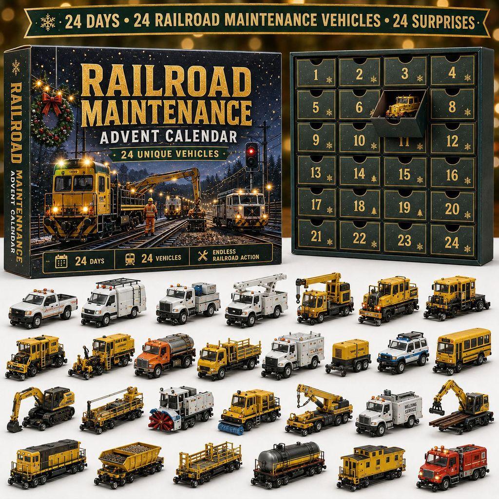 Transportation Advent Calendar With Acrylic Material For Holiday Gift And Kids Play