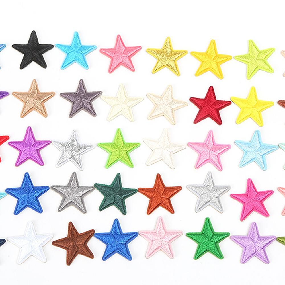 Repair Clothing Patch 10 Pcs Little Star Embroidered Iron On Patches Sew On Fabric Applique DIY Clothes Decoration