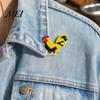 Farm-themed Jewelry Chicken Rooster Brooch Pin, Acrylic Lightweight Farm Whimsical Animal Accessory Jewelry, for Backpacks Hats Jackets Thanksgiving