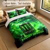Bedding Set 1 Duvet Cover 2 Pillowcases Monster Energy Print Soft Bed Linen Bedroom Decor