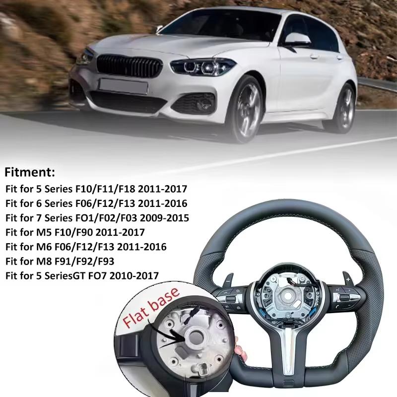 Suitable for BMW F30 F10 F31 F20 E90. The Steering Wheel Is Made of Leather Material and Can Be Changed from Old To New
