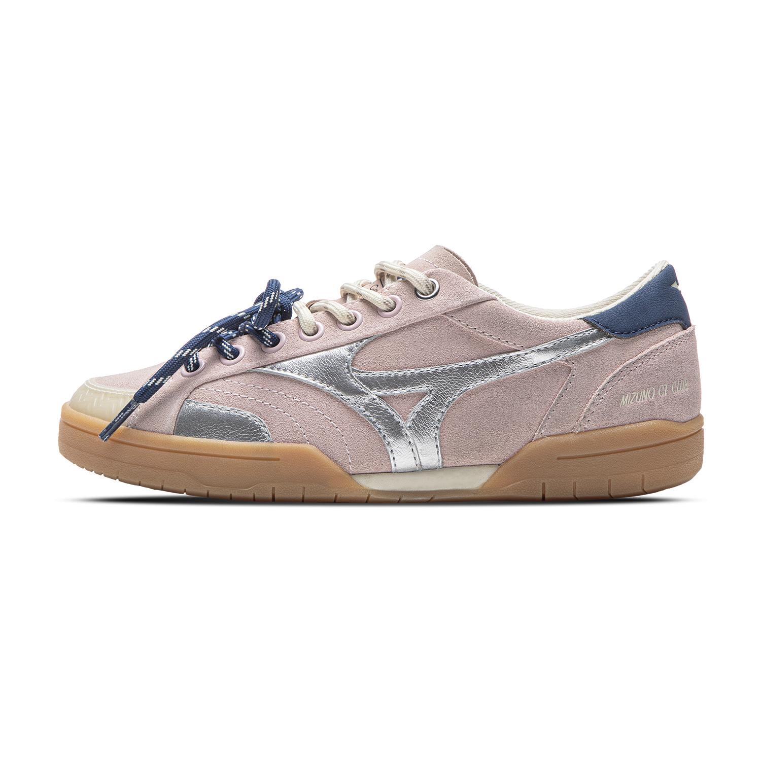 

Mizuno Ct Club Retro Versatile Casual Color Block Low Top Skate Shoes Women sneaker Pink Purple D1GH261009 40