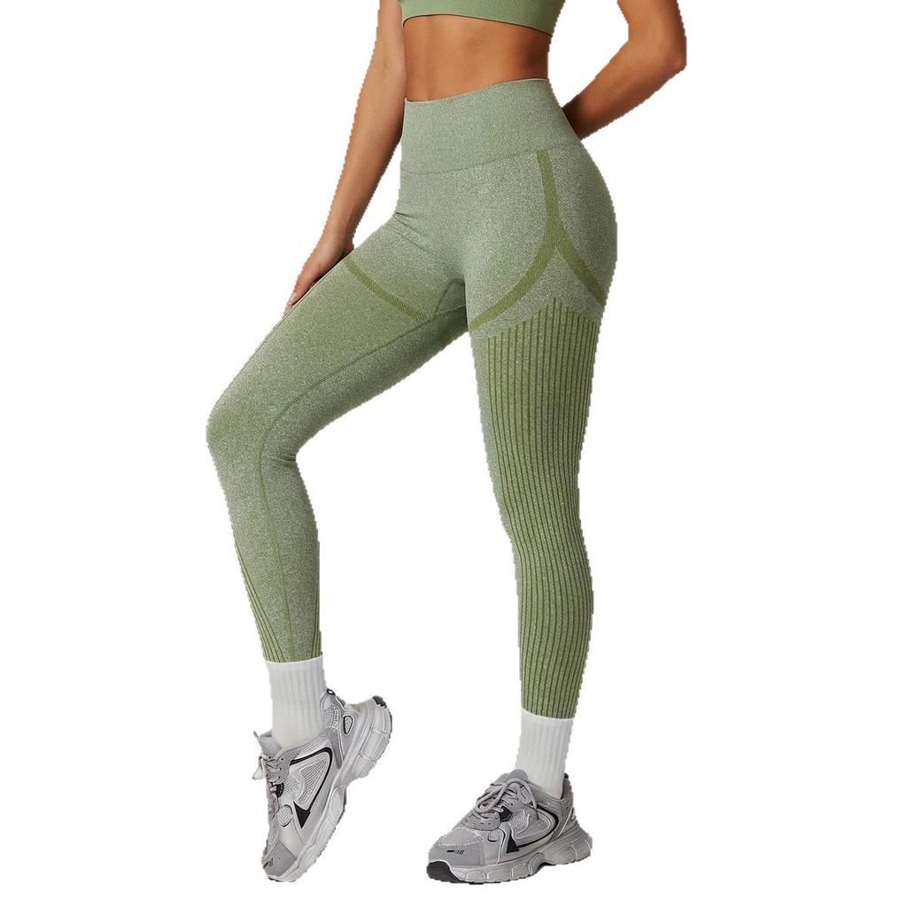 Seamless High-Waist Tummy Control Yoga Pants with Peach Lift, Breathable and Tight-Fitting Sportswear