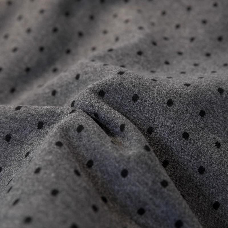 Women's High-Waisted Polka Dot Woolen A-Line Mini Skirt: Autumn/Winter, Anti-Exposure, Hip-Hugging, Slimming for Petite Sizes