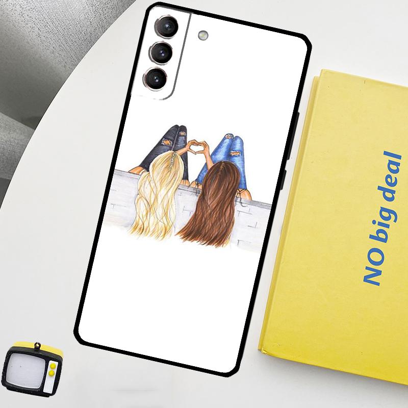 Nejlepší přátelé BFF Ladící kryt pro Samsung Galaxy S22 S23 Ultra Note 20 10 Plus S9 S10 S20 S21 S23 FE Pouzdro na telefon