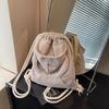 Retro Drawstring Closure Nyl Cloth Backpacks Rucksack Women's Crossbody Small Bag 2026 Spring and Summer High-end Shoulder Bag