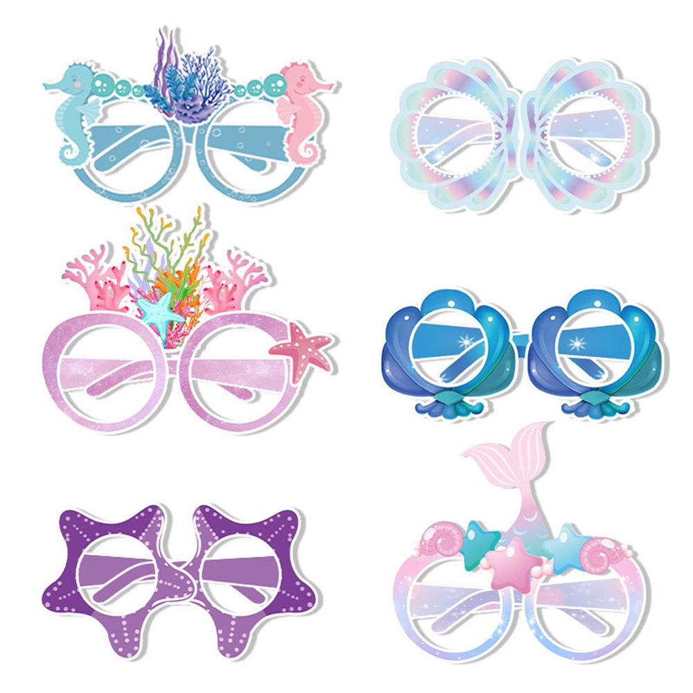 12 Ocean-Themed Mermaid Eye Masks for Children s Birthday Role-Playing Party