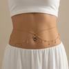 Water Drop Navel Nails Body Chain Tassel Bikini Belly Belt Fashion Waist Chain  Women