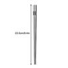 HOT Japanese Anti-Slip Chopstick Stainless Metal Food Sticks Fast Food Noodles Sushi Chopsticks Dishwasher Safe Tableware Bar