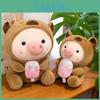 Plüschschwein mit Capybara-Verwandlung – Schlafkissen und Geschenk für Kinder