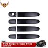 Äußerer Türgriff für Ford Ranger Everest T6 T7 Mazda BT50 2012- Chrom&SCHWARZ Mit Kappe