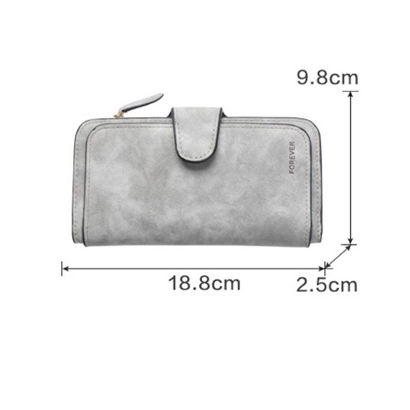 Wallet Women Leather Luxury Card Holder Clutch Casual Women Wallets Zipper Pocket Hasp Ladies Wallet Female Purse